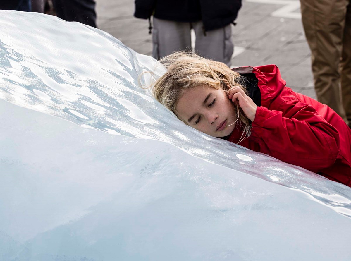 Olafur Eliasson, Ice Watch, 2014. Photo by Anders Sune Berg